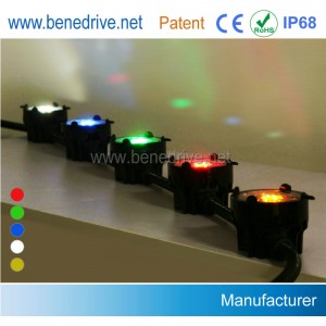 Embedded Wired Power LED Traffic Road Lane Marker Light double sides colorfull 2